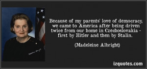 ... Stalin. (Madeleine Albright) #quotes #quote #quotations #