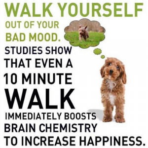 Walk yourself out of your bad mood