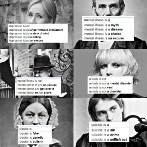 , such as J. K. Rowling (depression), Abraham Lincoln (depression ...