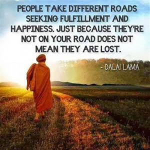 People take different roads seeking