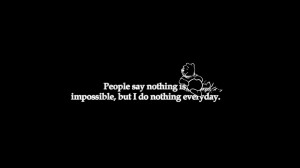 Impossible Is Nothing Quote Wallpaper