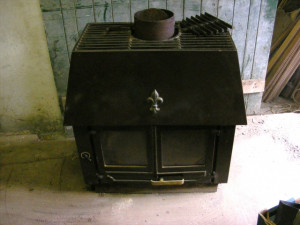 wood burning stove fireplace