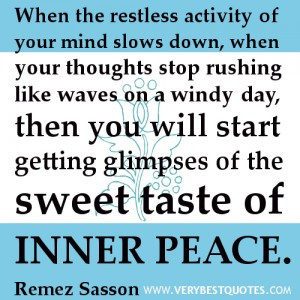 Sweet iNNER peace quotes