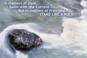 Swim With The Current~Principal Quote
