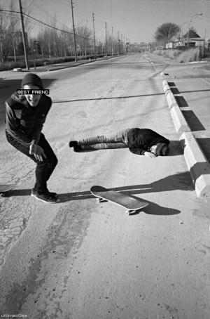 skate funny Black and White photo friends sk8 best friend amigo image ...