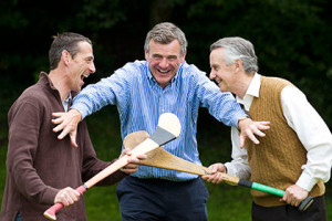 ... Davy Russel and Horseracing legend Jim Bolger apart prior to the off