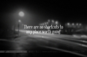 keep your head down low, work hard, pay your dues. click here for more ...