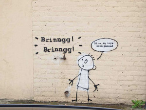... considers graffiti to be vandalism and not art. Photo #1 by Banksy