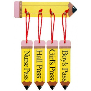 Great Quotations Hall Pass Pencil: Assortment