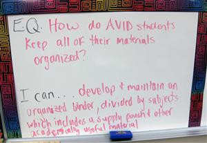 Avid Learning Log Sheet