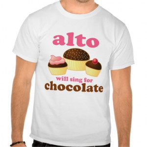 Funny Chocolate Alto T Shirts