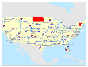 Us Maps with States Interstate Highways