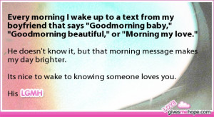 related to cute quotes for your boyfriend to wake up to my love