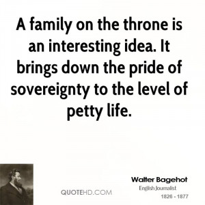 family on the throne is an interesting idea. It brings down the ...