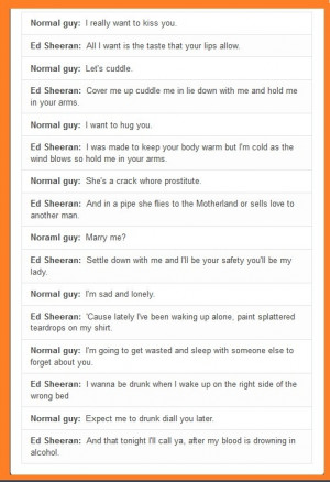 Normal guy vs Ed Sheeran