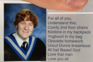 ... Got Away With The Most Inappropriate Yearbook Quotes Of All Time