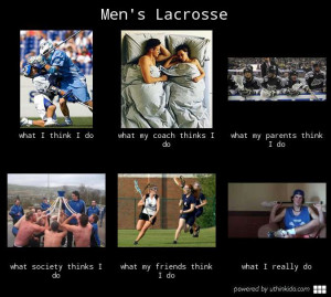 Men s lacrosse - What people think I do, What I really do