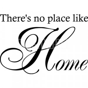 Home » There's No Place Like Home - Wall Quotes - Wall Decals ...