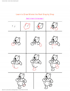 Cartoon Critters - learn to draw winnie the pooh by adu47904