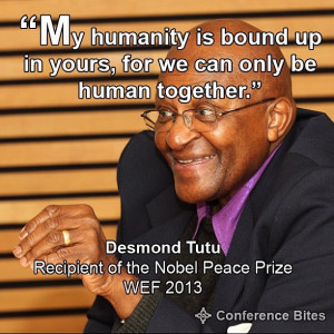 Desmond Tutu at WEF 2013