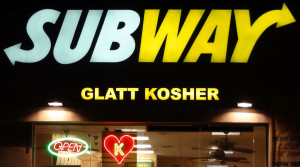 Subway Kosher Pico Went Out...