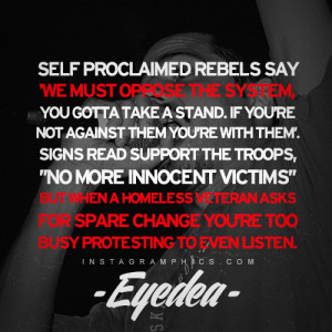 We Must Oppose The System Eyedea Quote Graphic