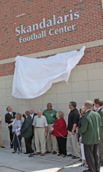 The unveiling of the Skandalaris Football Center was held Thursday ...