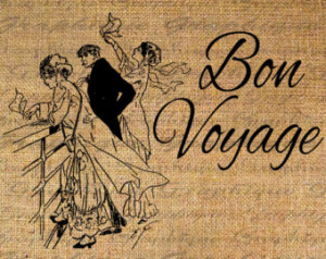 ... Paris French Bon Voyage France Printable Graphic Digital Art No. 4566