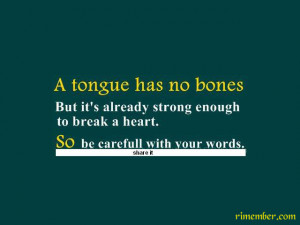 Tongue Has Bones But...