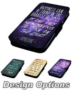 Dumbledore-Quotes-Printed-Faux-Leather-Flip-Phone-Cover-Case-Harry ...