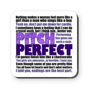 ... Acapella Kitchen & Entertaining > Pitch Perfect Quotes Square Coaster