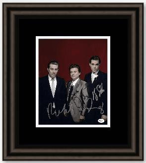 Joe Pesci And Ray Liotta Triple Autographed 8X10 Photo Custom