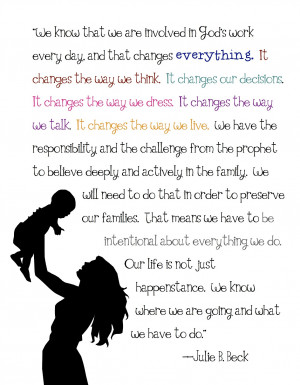 In that same talk, Sister Beck also says: