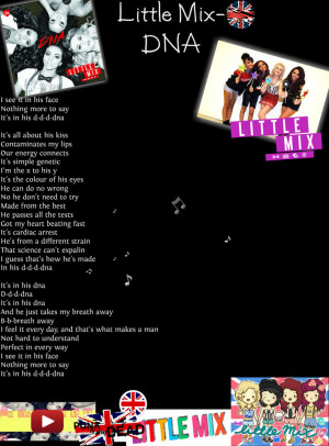 Little Mix DNA Lyrics