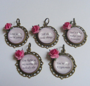 One Direction Song Quotes Cool One Direction Song Quote Necklace From ...