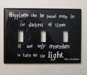 TRIPLE LIGHT SWITCH Happiness Can Be Found Quote Switchplate Magical ...
