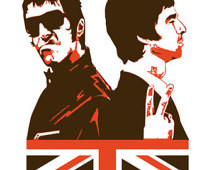 Liam & Noel Gallagher, Oasis, t-shi rt ...