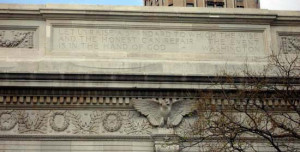 The inscription on the South side of the Arch is a quote by George ...