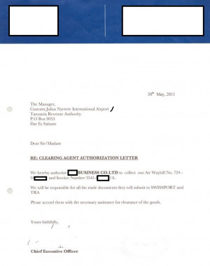 Authorization Letter Sample