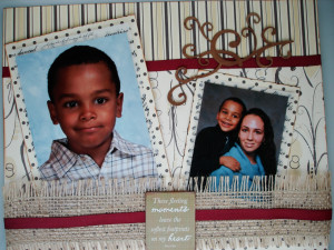 here is a scrapbook double layout using the quick quotes scrapbook ...