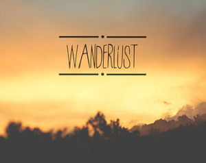 Wanderlust Signed Print, Mountain S unset Photo, Dreamy Home Decor ...