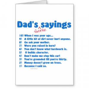 Funny Quotes For Dads Birthday Card #1