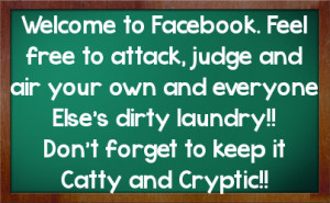 judge and air your own and everyone else s dirty laundry don t forget ...