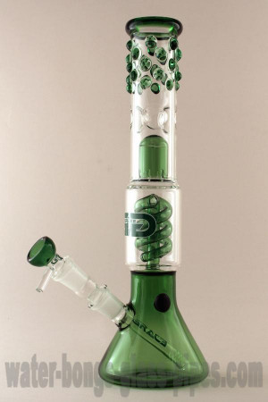 Bong Green Spiral Percolator