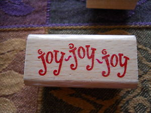Rubber-Stamp-Saying-Phrase-Quote-Verse-Christmas-Joy-Joy-Joy-Fun ...