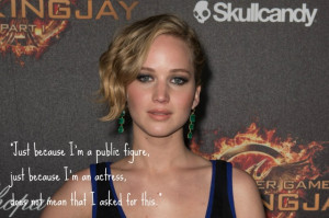 Jennifer Lawrence Vanity Fair nude photo hack crime quote