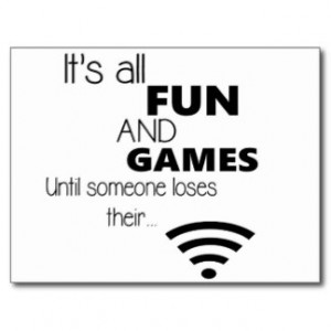 Funny Computer / Internet Quote Postcard