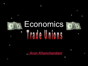 Trade Unions And Post War...