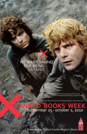 banned books week poster iv satanic banned books week poster