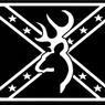 Snatch this rebel flag with browning sign layout!